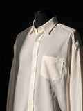 Oversized Cotton Shirt - luxury black mannequin shot